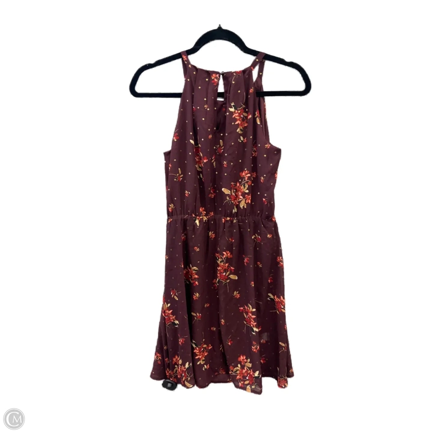 Dress Casual Midi By Maurices In Maroon, Size: Xs