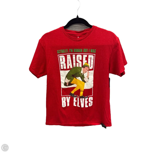 Top Short Sleeve By Clothes Mentor In Red, Size: M