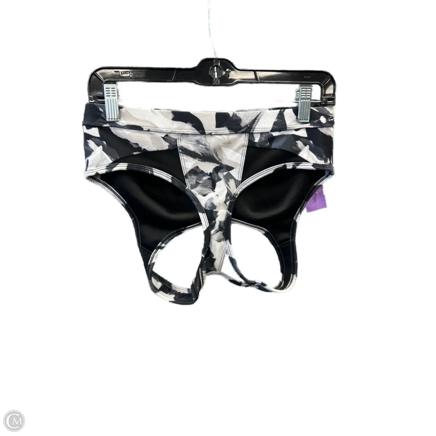 Athletic Bra By Avia In Black & Grey, Size: L