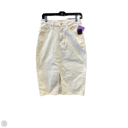Skirt Maxi By A New Day In White Denim, Size: 6