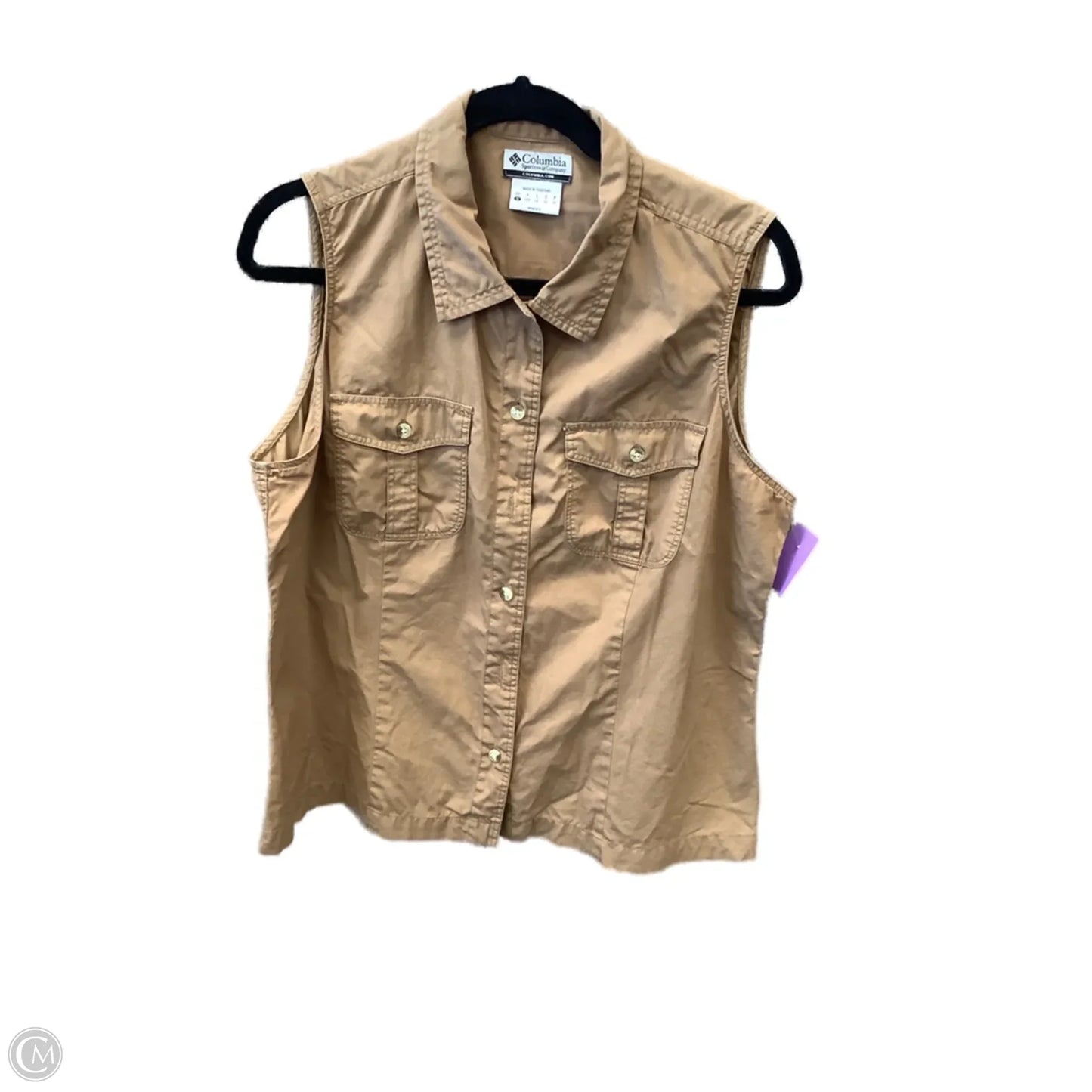 Vest Other By Columbia In Tan, Size: 1x
