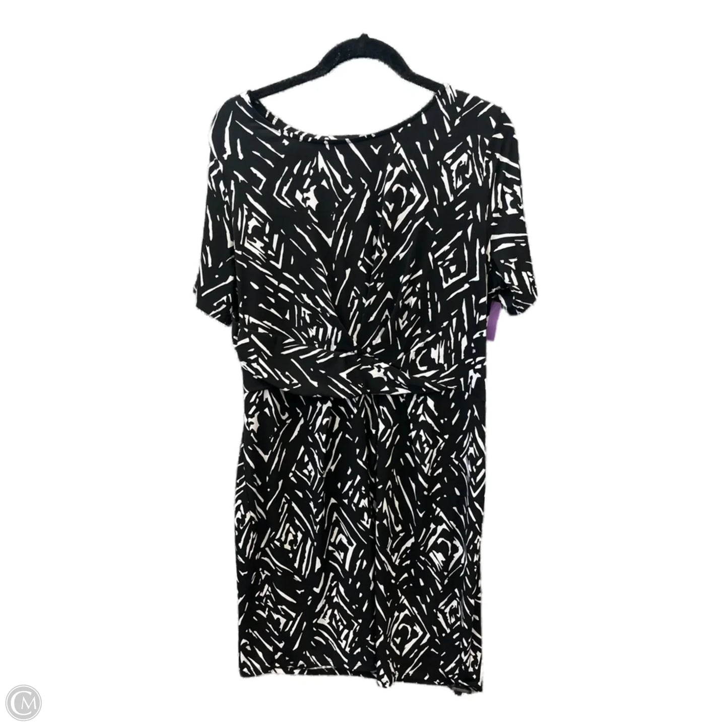 Dress Casual Midi By Roz And Ali In Black, Size: Xl