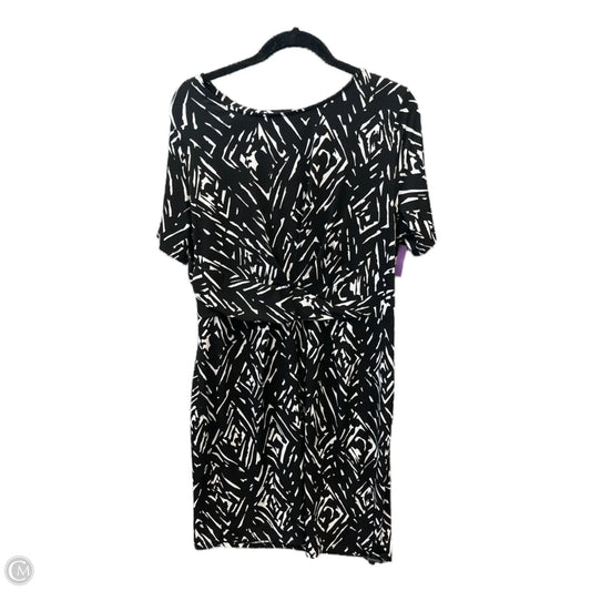 Dress Casual Midi By Roz And Ali In Black, Size: Xl