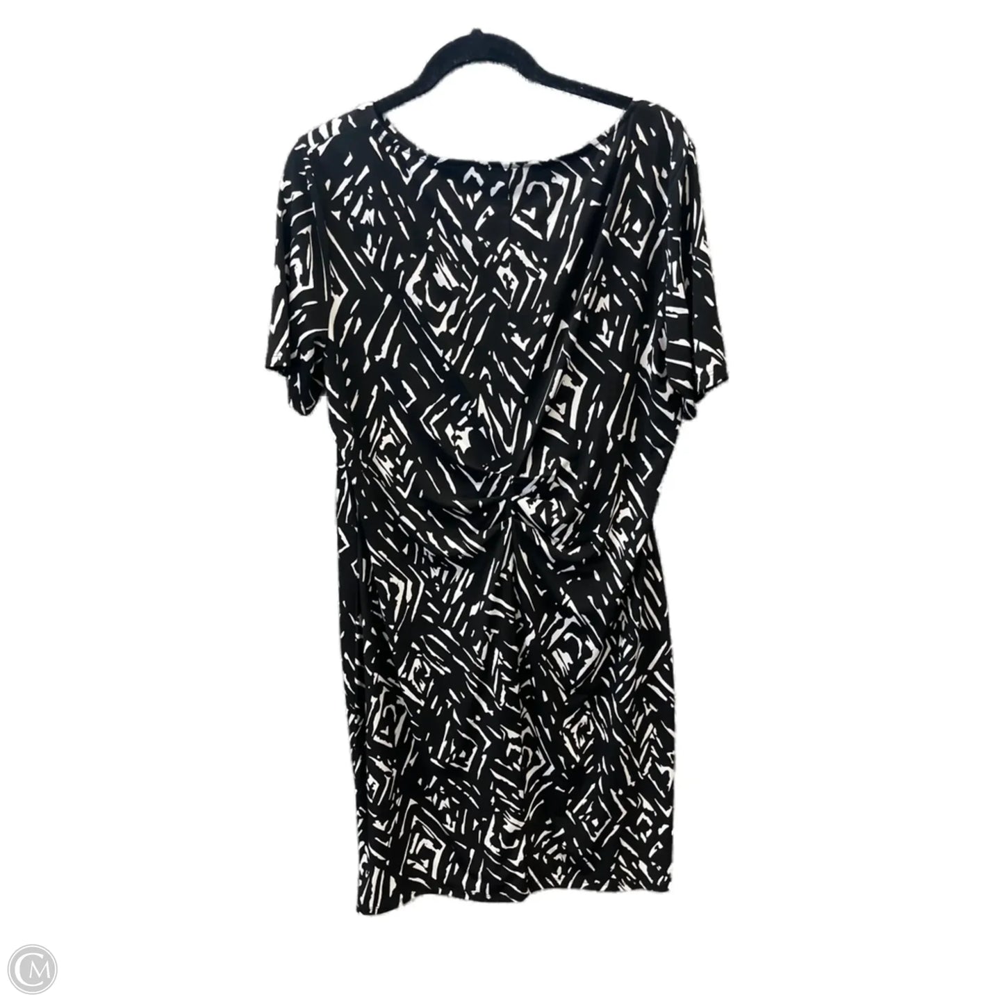 Dress Casual Midi By Roz And Ali In Black, Size: Xl