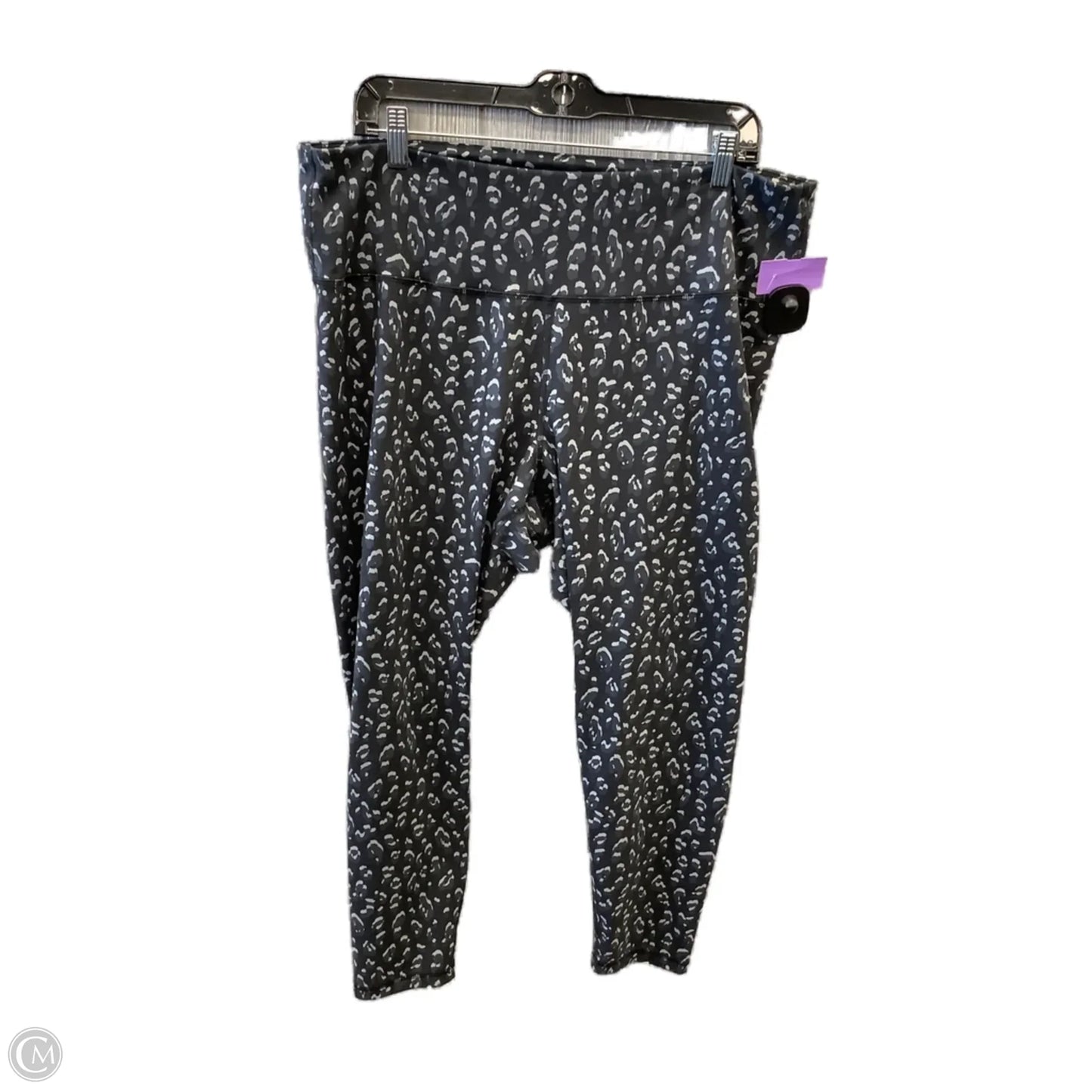 Athletic Leggings By Old Navy In Grey, Size: Xxl