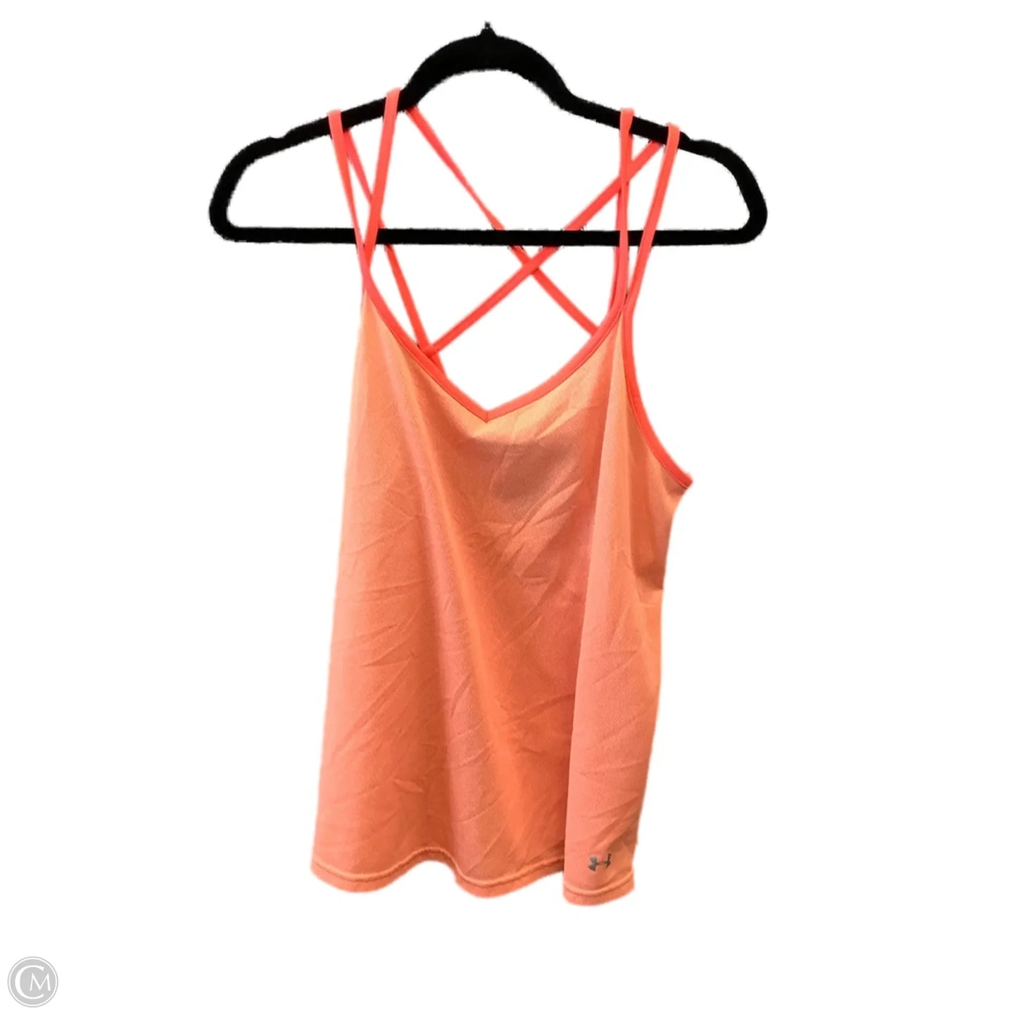 Athletic Tank Top By Under Armour In Orange, Size: L