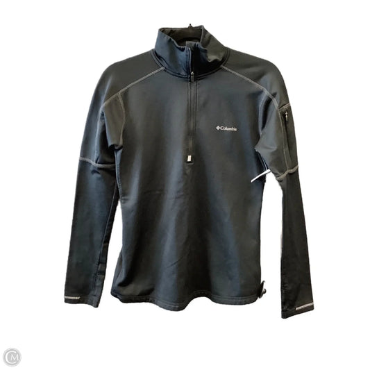 Athletic Top Long Sleeve Collar By Columbia In Black, Size: S