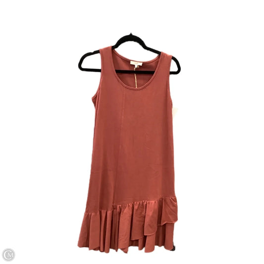 Dress Casual Midi By Easel In Orange, Size: S