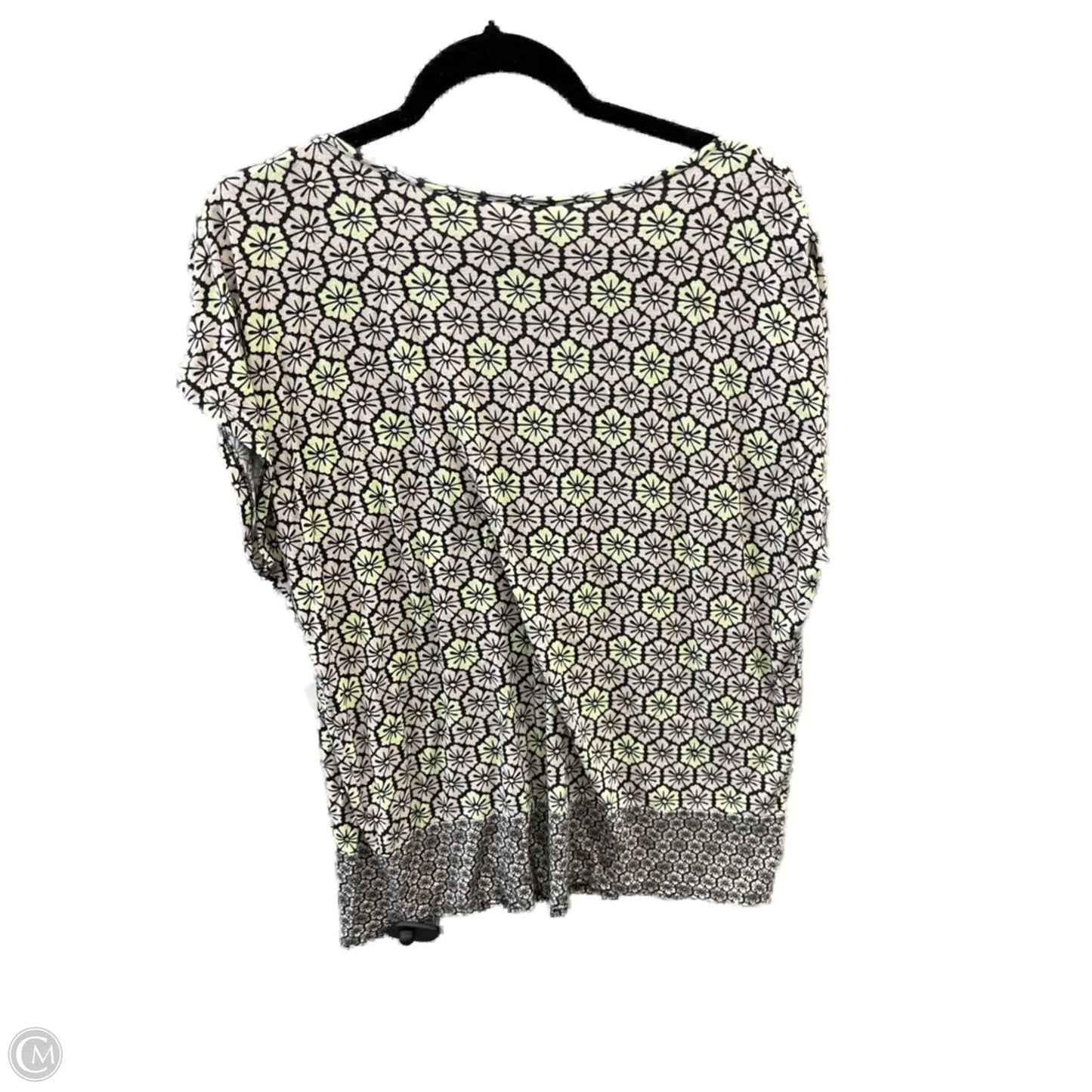 Top Short Sleeve By Dana Buchman In Multi-colored, Size: Xl