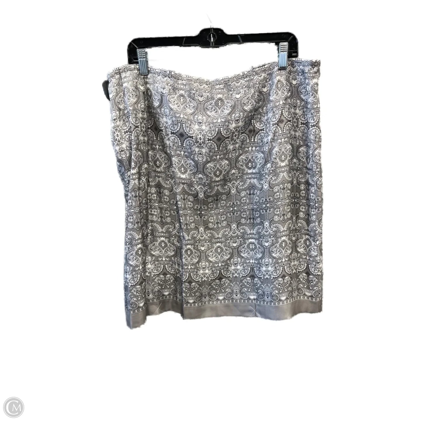 Skirt Midi By Loft In Grey, Size: 18