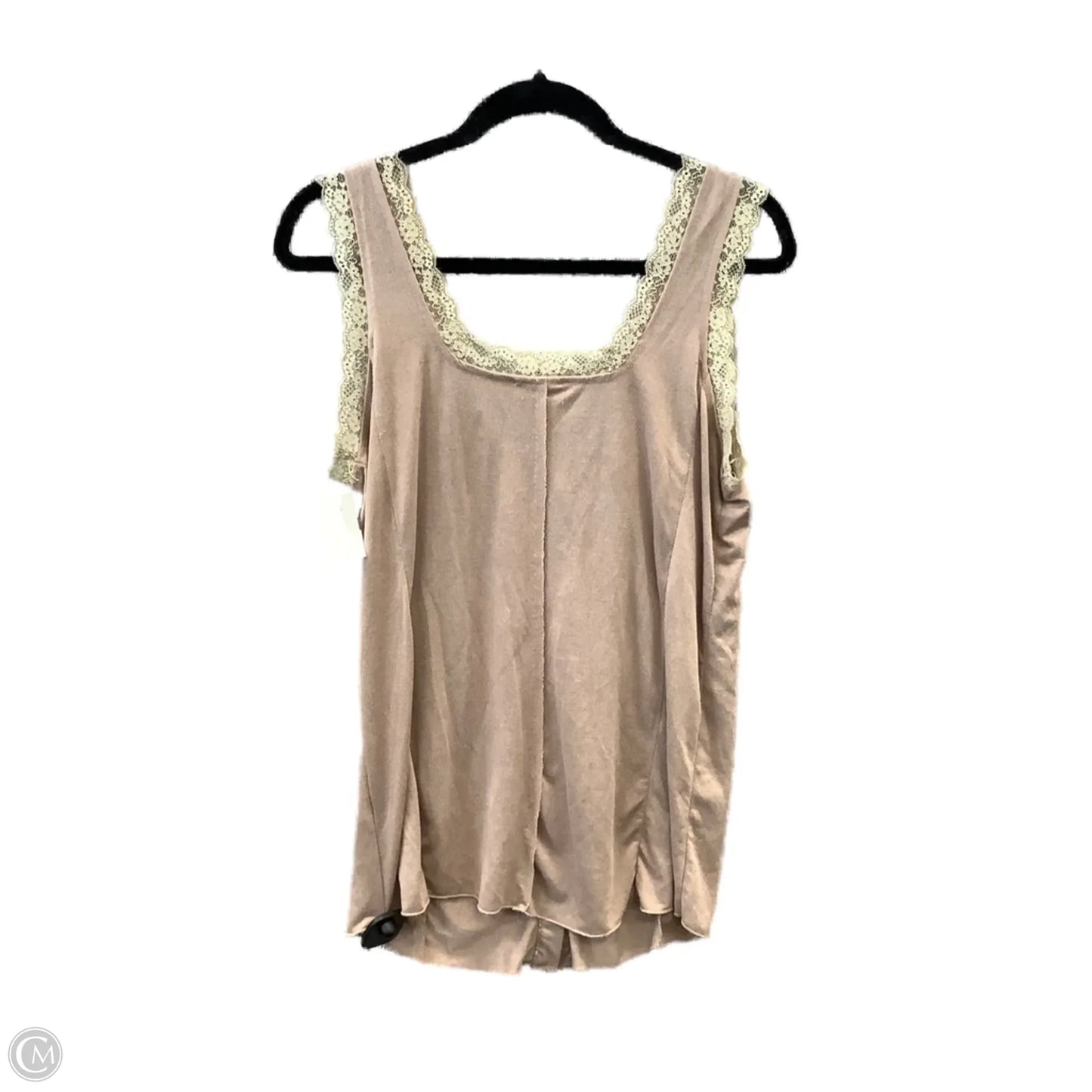 Top Sleeveless By Pol In Brown, Size: L