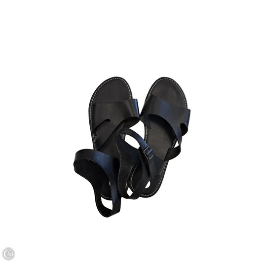 Sandals Flats By Clothes Mentor In Black, Size: 9