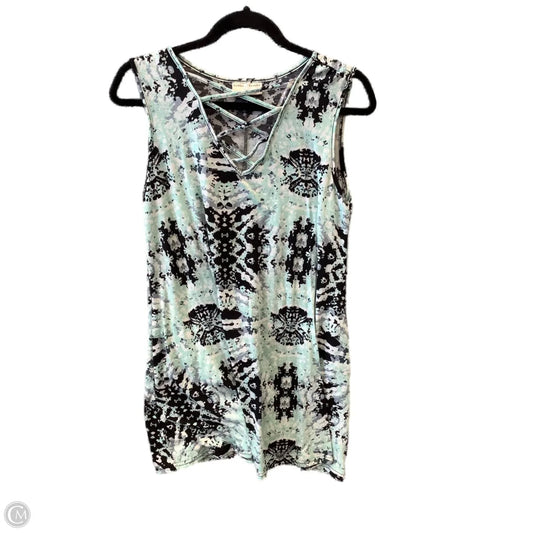 Dress Casual Midi By Bobbie Brooks In Black & Blue, Size: M