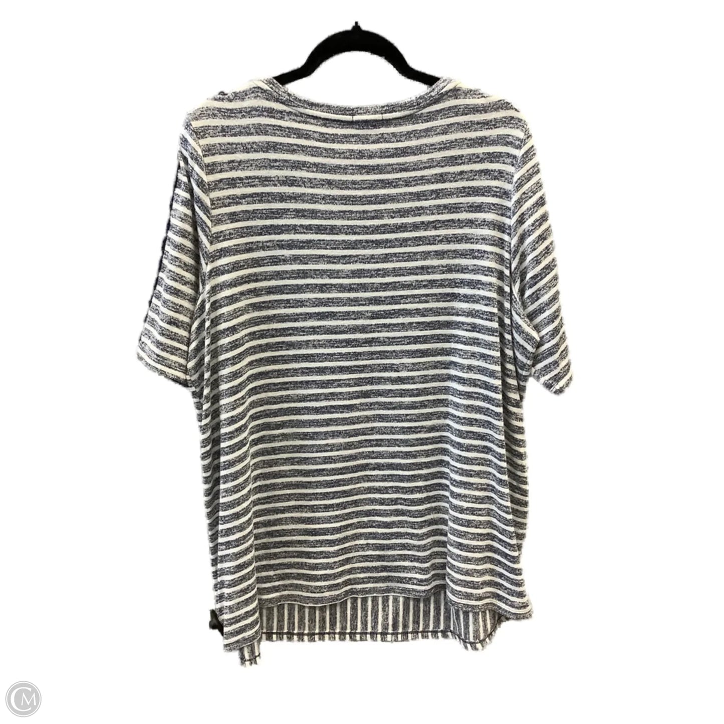 Top Short Sleeve By Westport In Striped Pattern, Size: 2x