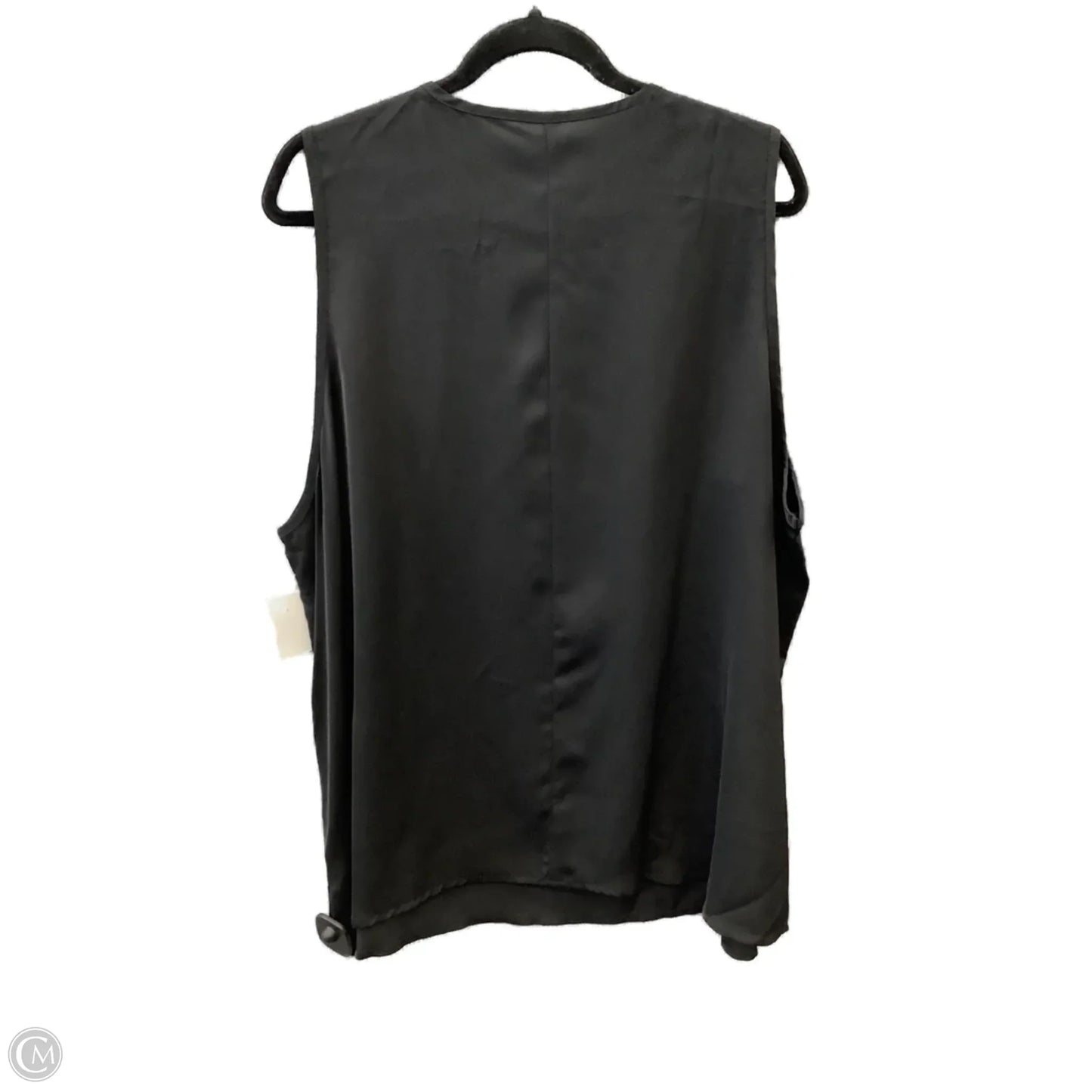 Top Sleeveless By Clothes Mentor In Black & Gold, Size: 3x