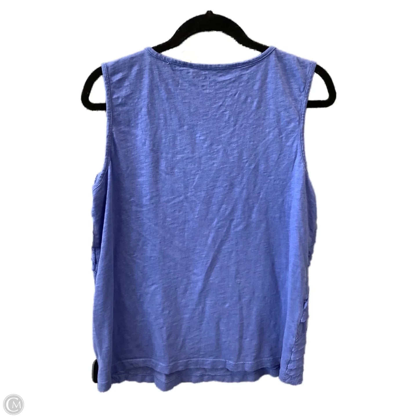Top Sleeveless By Chicos In Blue, Size: M