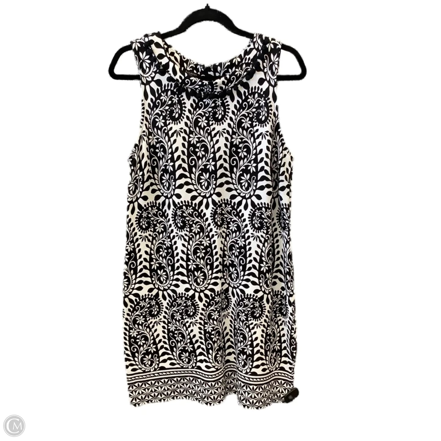 Dress Casual Midi By Talbots In Black & White, Size: Lp