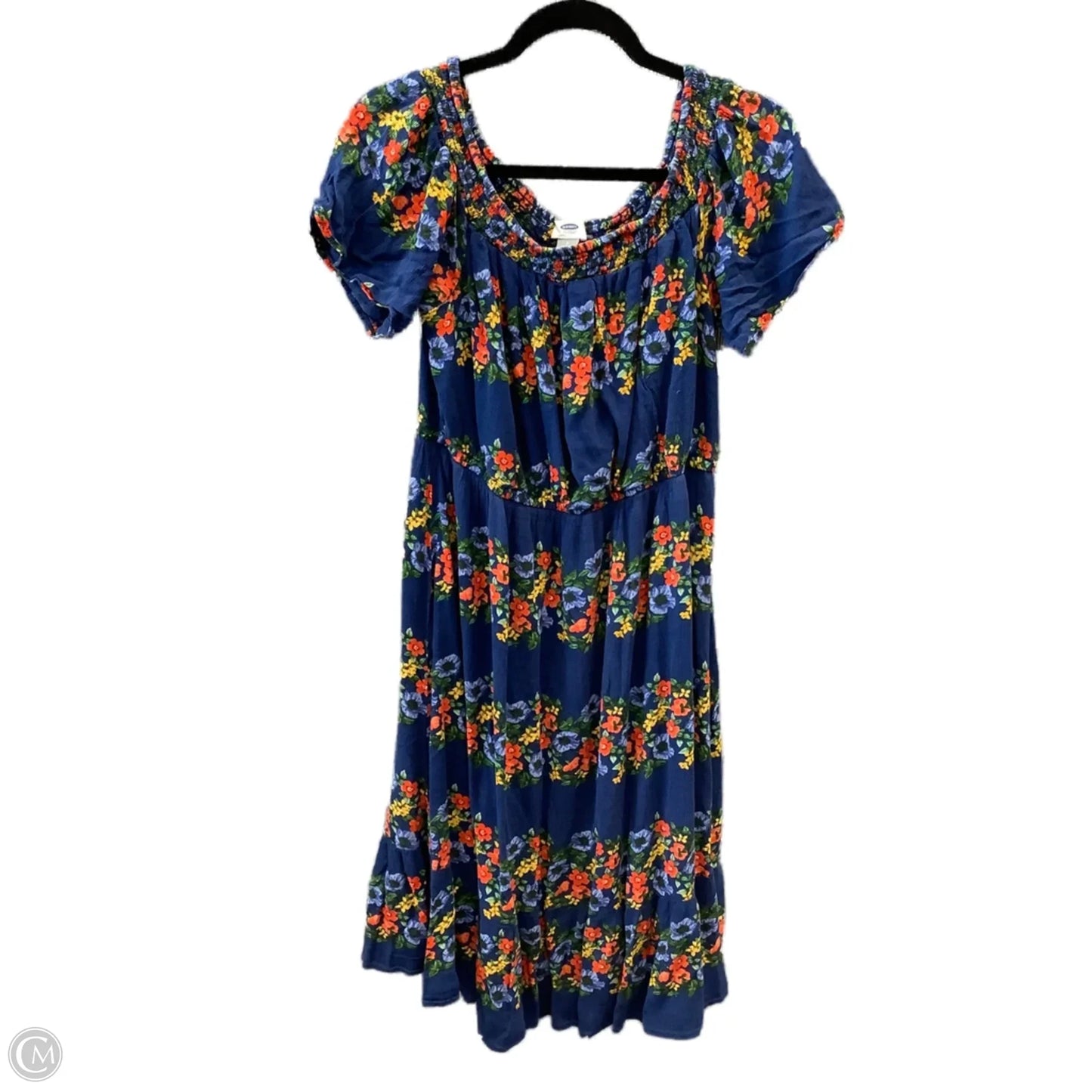 Dress Casual Midi By Old Navy In Blue, Size: L