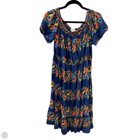 Dress Casual Midi By Old Navy In Blue, Size: L