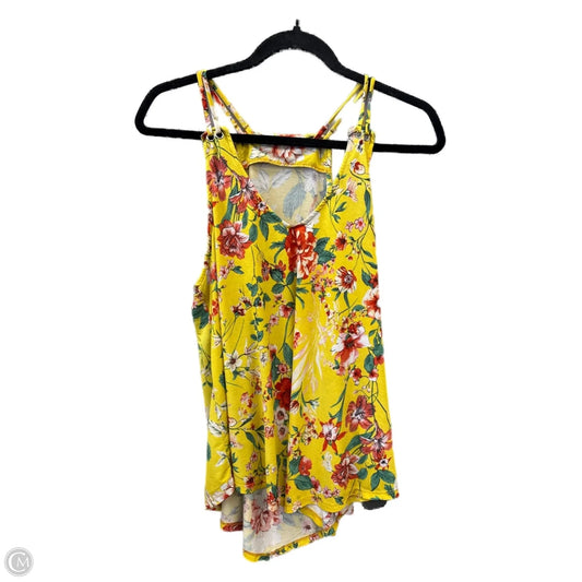Top Sleeveless By Clothes Mentor In Yellow, Size: L