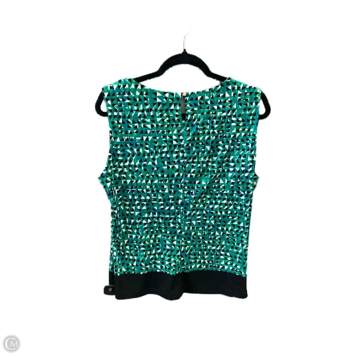 Top Sleeveless By Calvin Klein In Green, Size: Xl