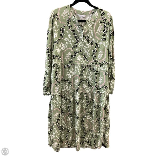 Dress Casual Midi By Clothes Mentor In Green, Size: M