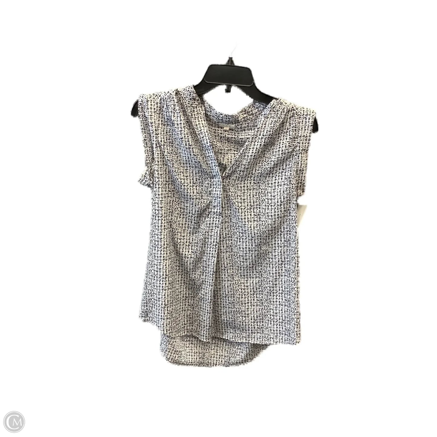 Top Sleeveless By Clothes Mentor In Blue & White, Size: S