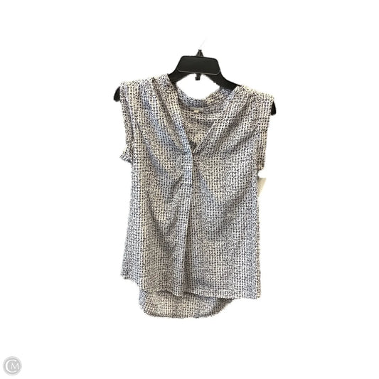 Top Sleeveless By Clothes Mentor In Blue & White, Size: S