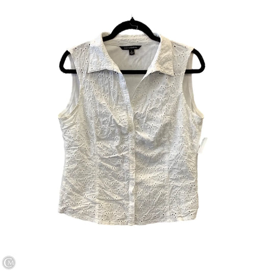 Top Sleeveless By Zac And Rachel In White, Size: L