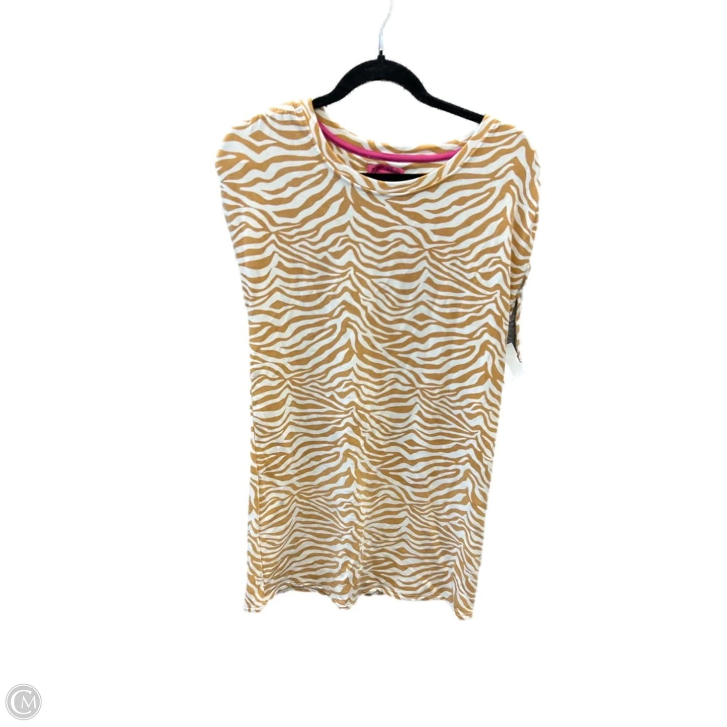 Dress Casual Short By Betsey Johnson In Orange & White, Size: S