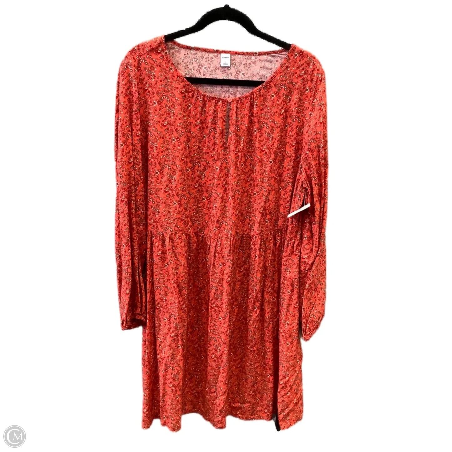 Dress Casual Midi By Old Navy In Red, Size: L