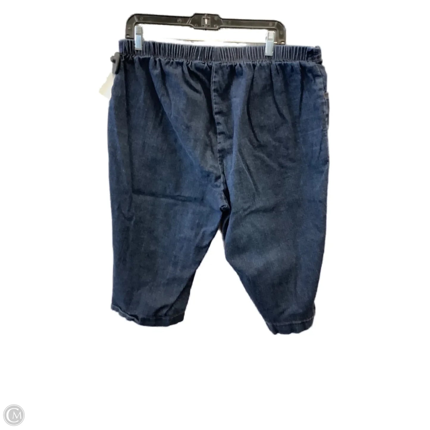 Capris By Just My Size In Blue Denim, Size: 18