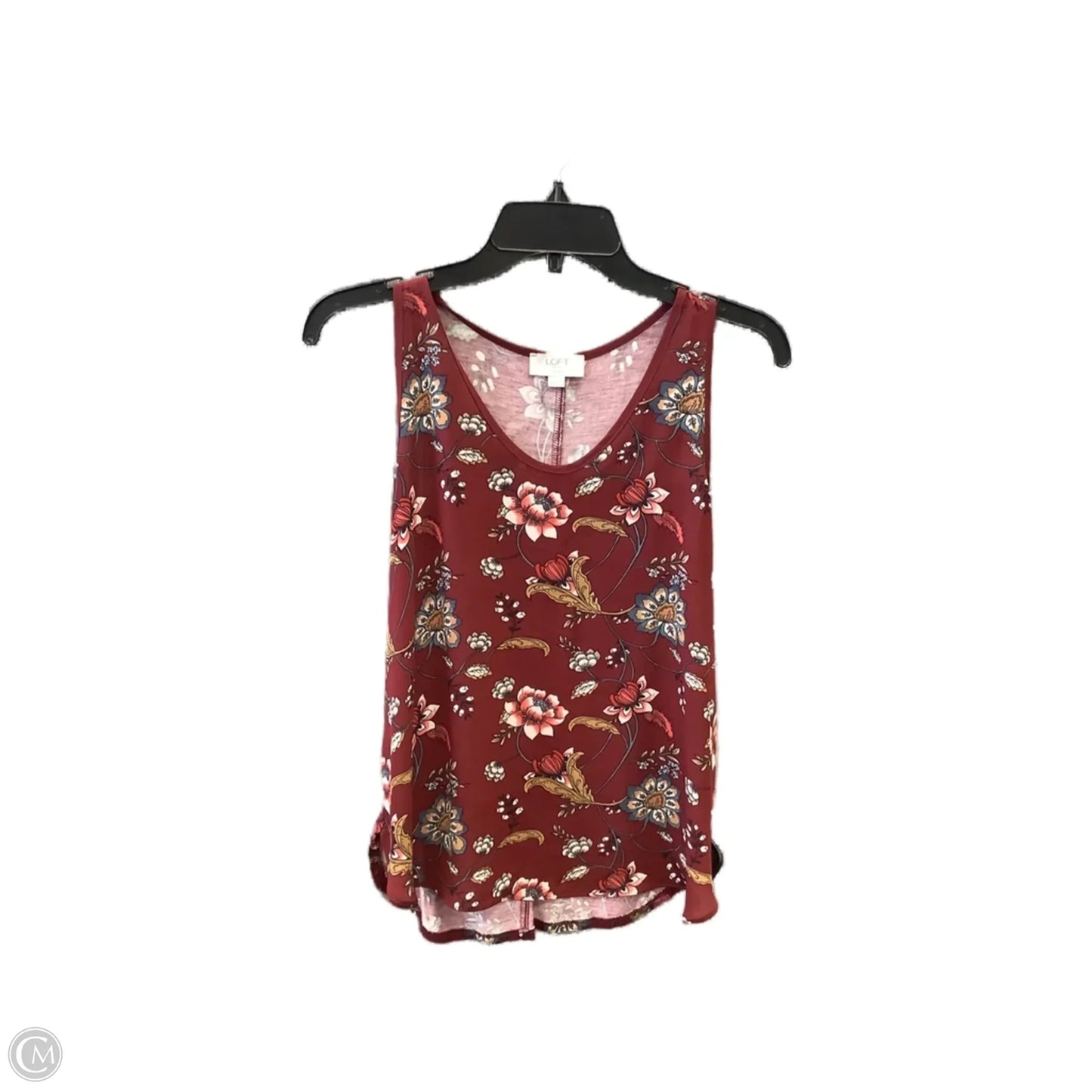 Top Sleeveless By Loft In Red, Size: Xsp