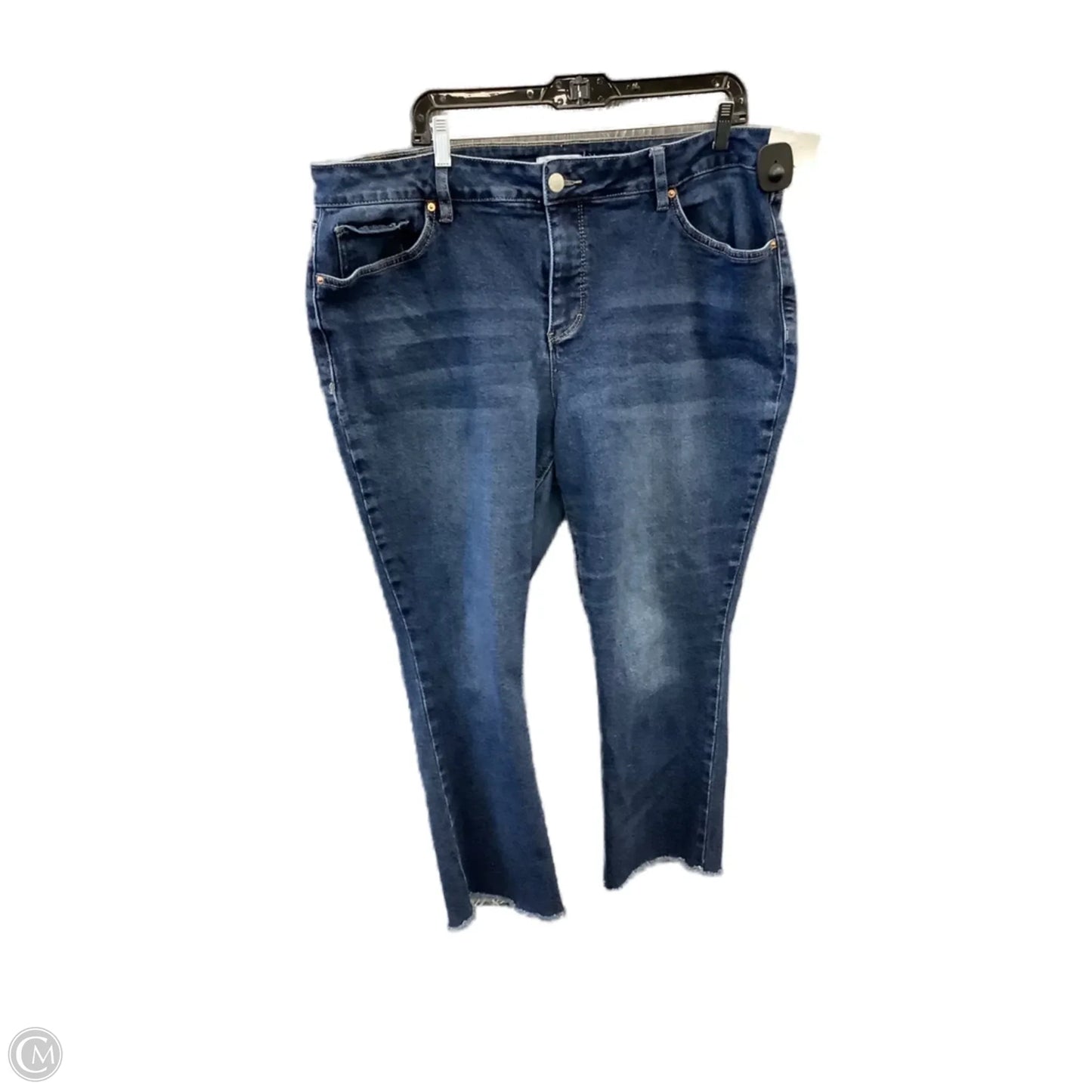 Jeans Straight By Royalty In Blue Denim, Size: 20