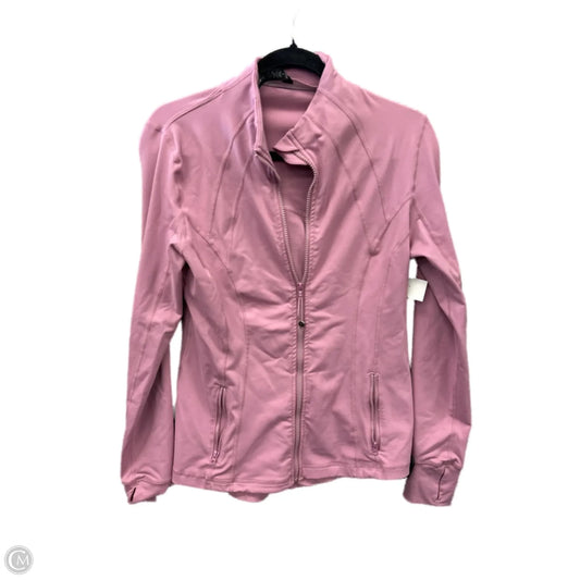 Athletic Top Long Sleeve Collar By 90 Degrees By Reflex In Purple, Size: S