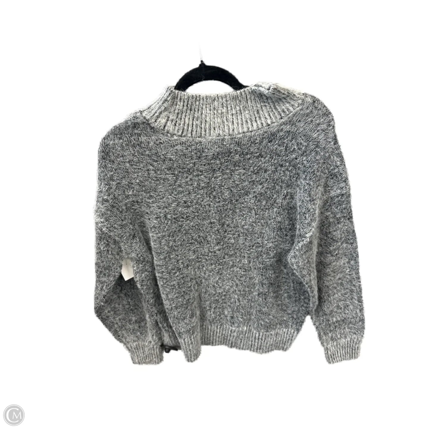 Sweater By Falls Creek In Grey, Size: 1x