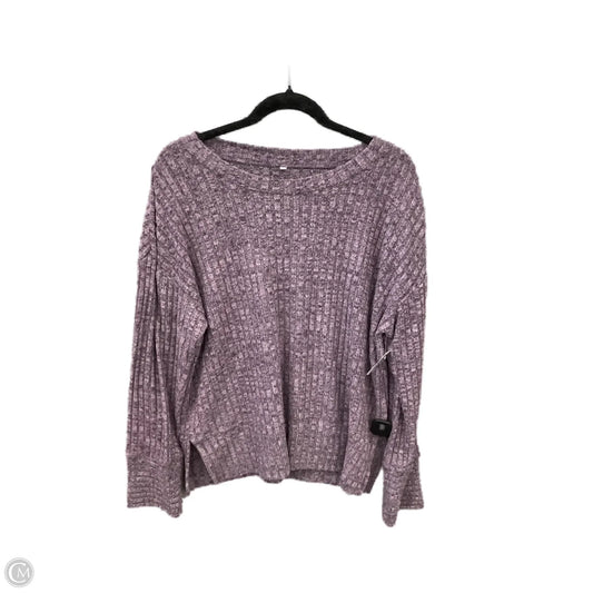 Top Long Sleeve By Clothes Mentor In Purple, Size: L