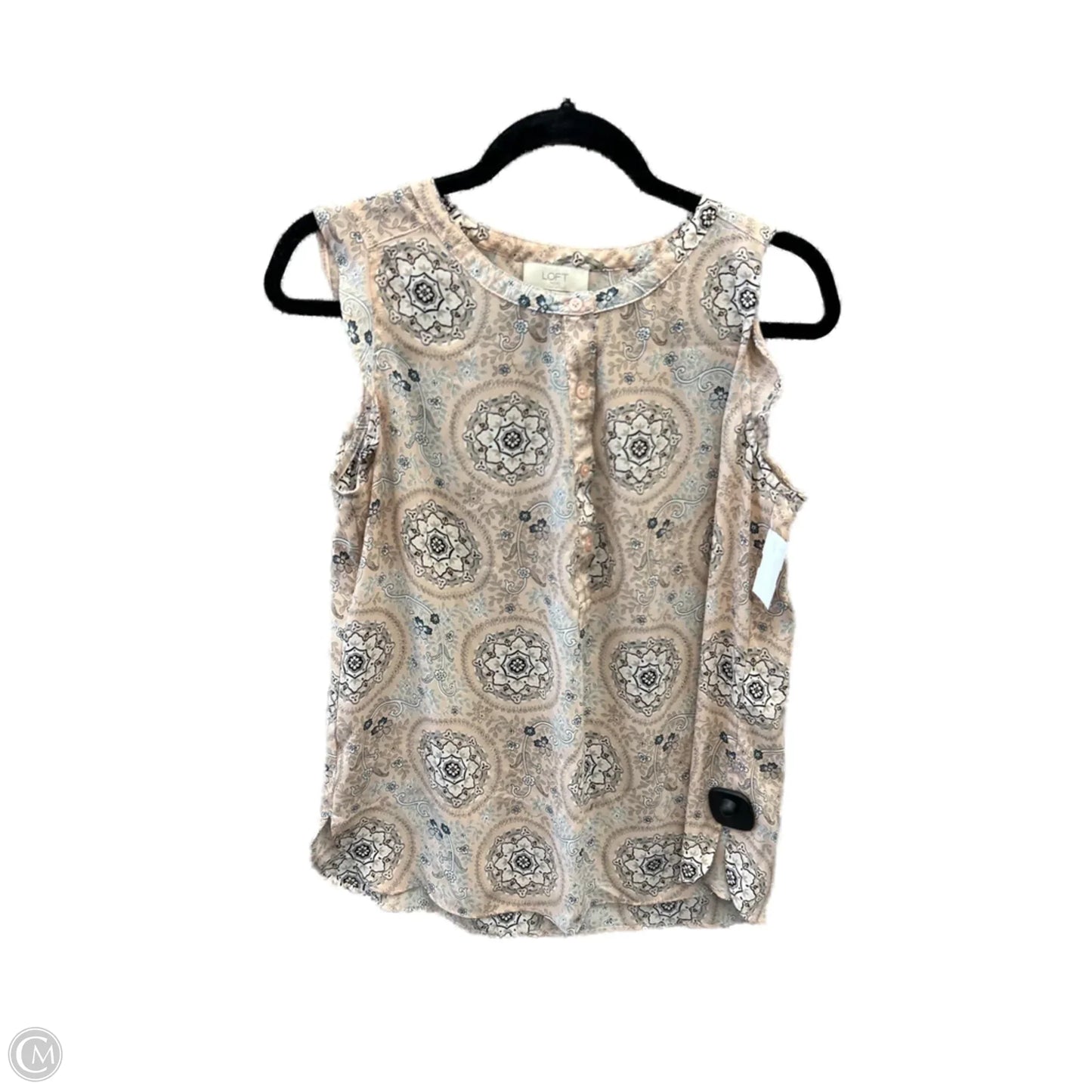 Top Sleeveless By Loft In Pink, Size: M