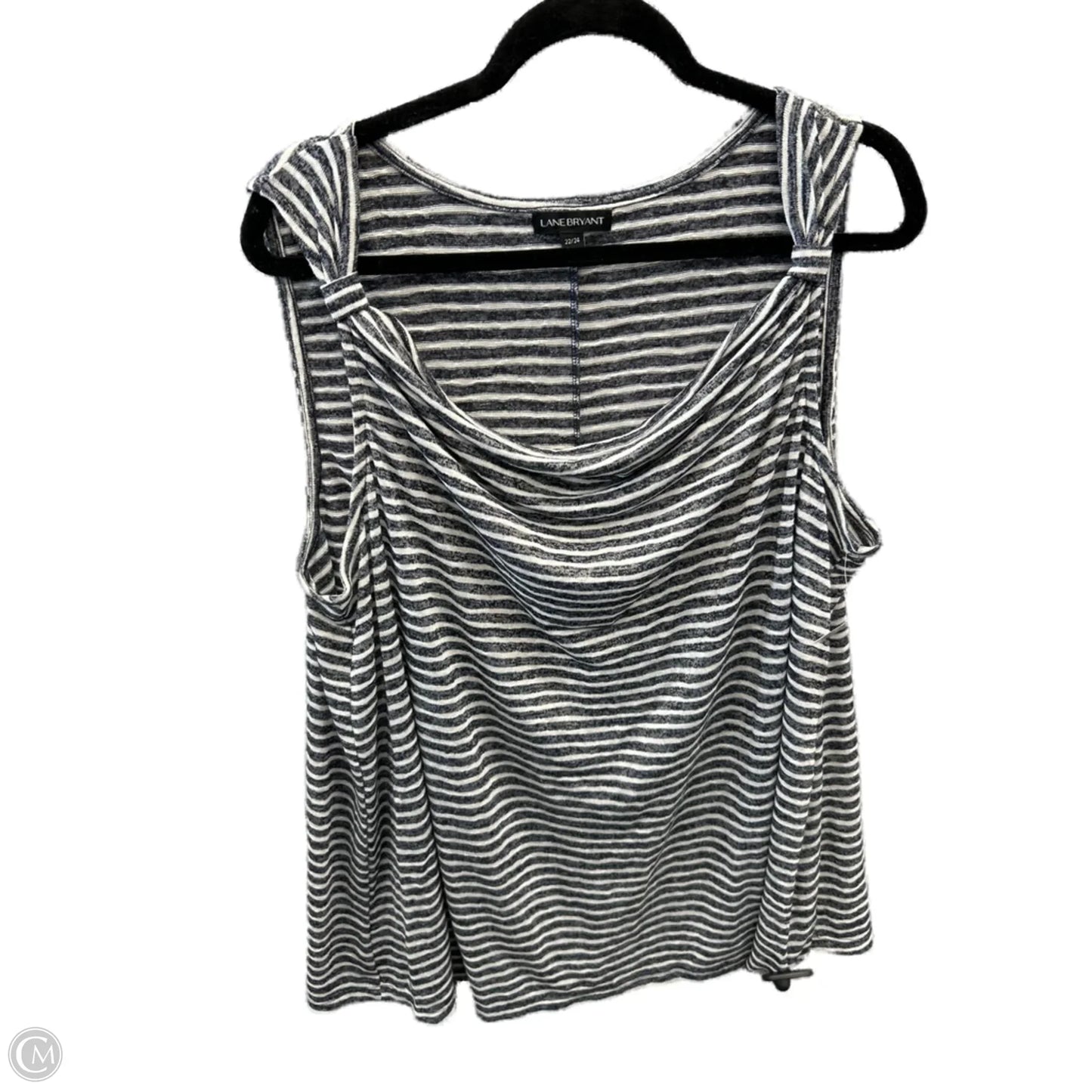 Top Sleeveless By Lane Bryant In Striped Pattern, Size: 3x
