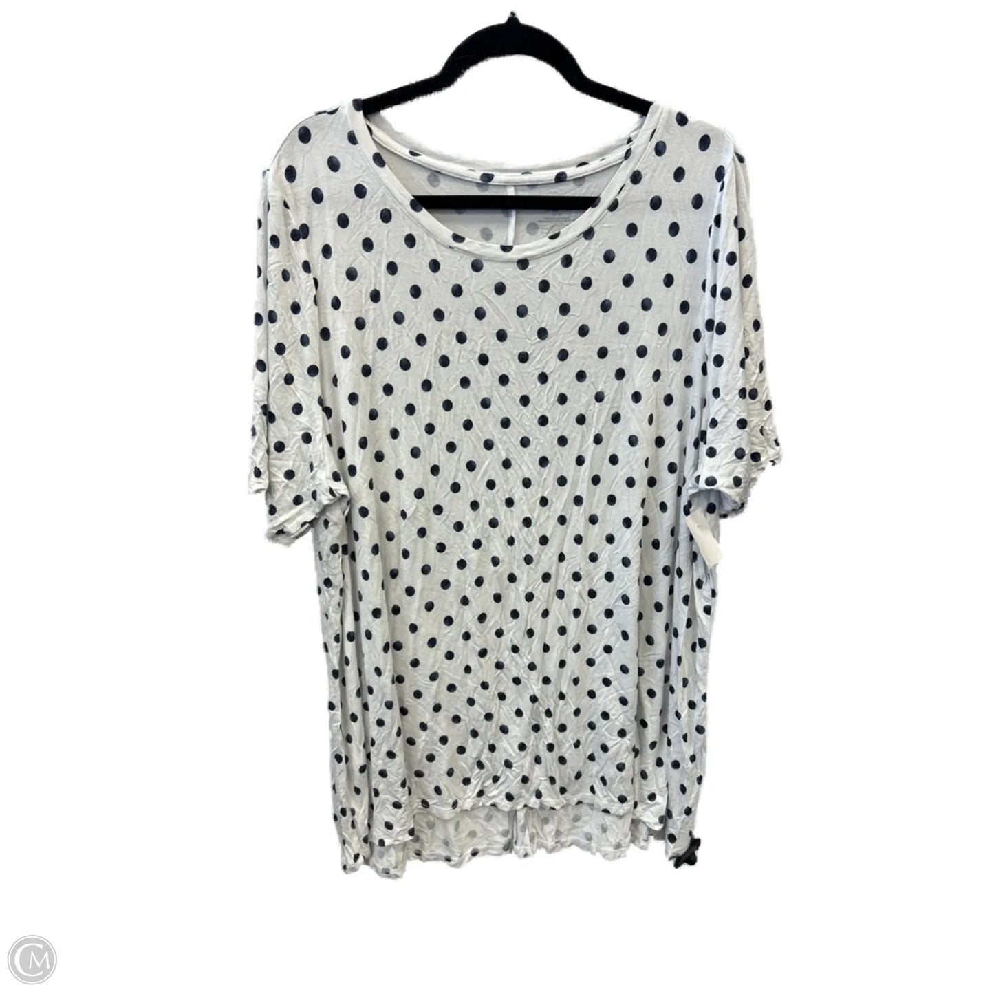 Top Short Sleeve By Lane Bryant In Polkadot Pattern, Size: 3x