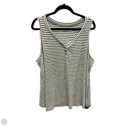 Top Sleeveless By Lane Bryant In Striped Pattern, Size: 3x
