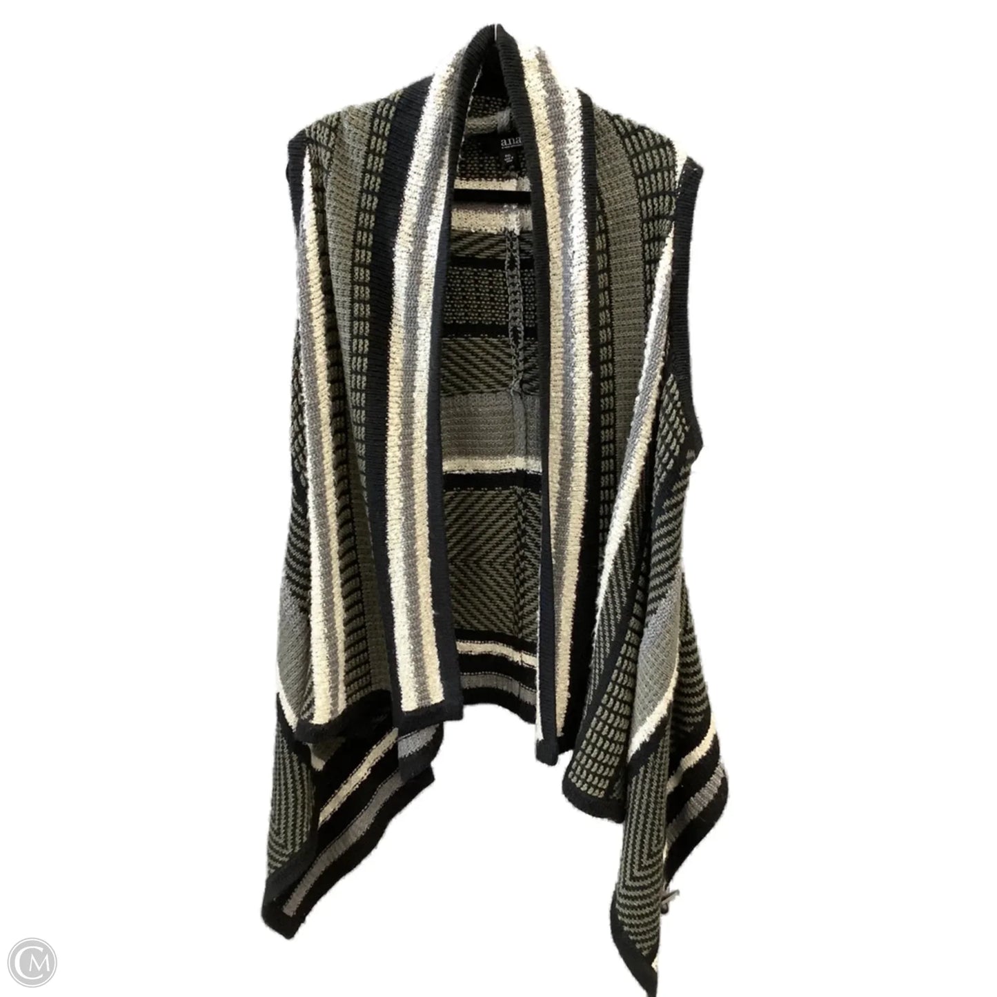 Vest Sweater By Ana In Multi-colored, Size: Xlp