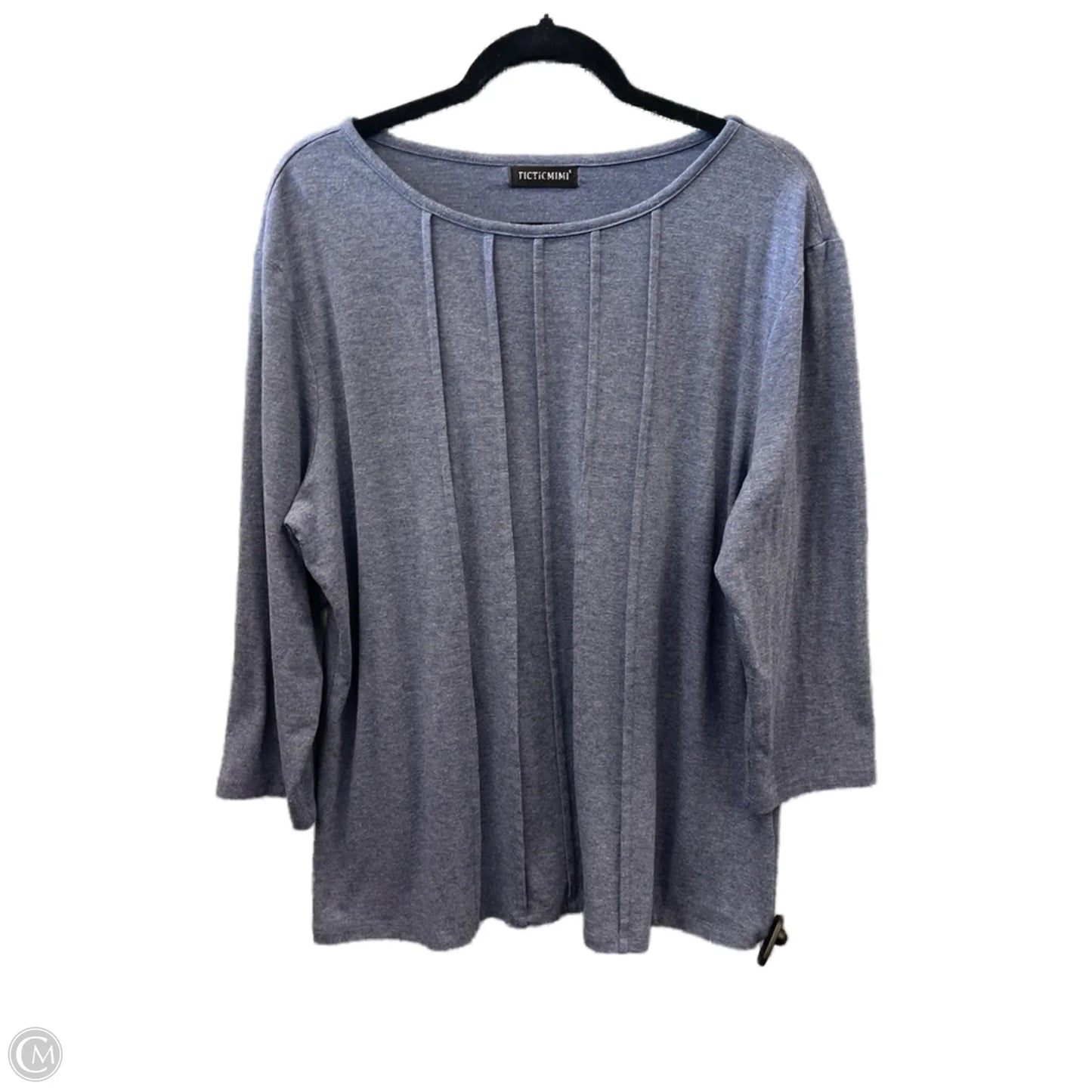 Top Long Sleeve By Clothes Mentor In Blue, Size: Xl