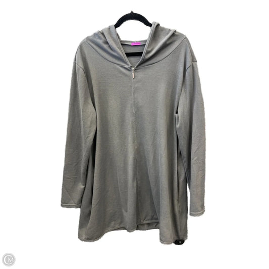 Top Long Sleeve By Clothes Mentor In Grey, Size: Xl