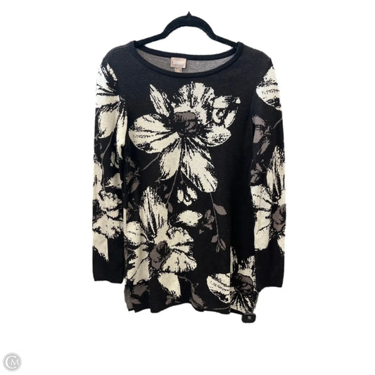 Sweater By Chicos In Black, Size: M