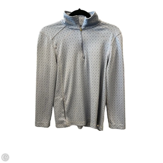 Athletic Top Long Sleeve Collar By L.l. Bean In Blue, Size: M