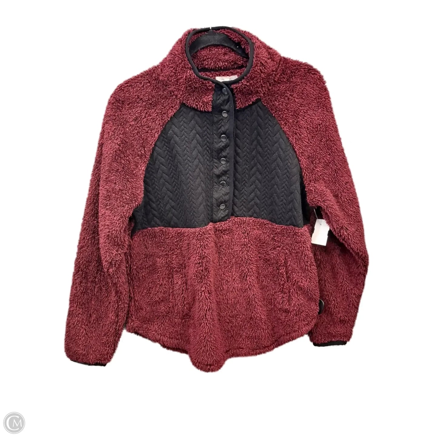 Jacket Faux Fur & Sherpa By Maurices In Red, Size: L