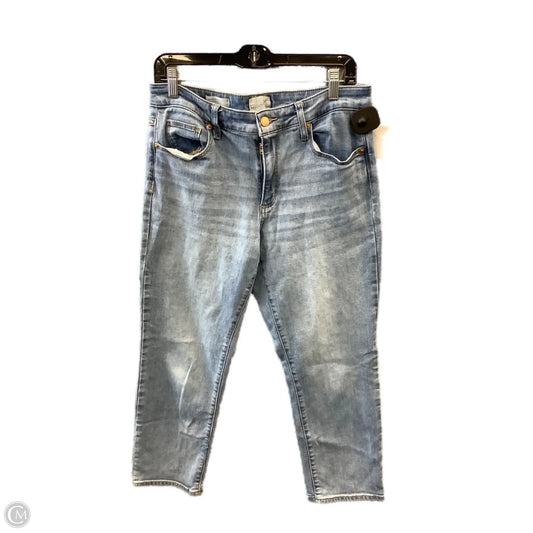 Jeans Straight By Universal Thread In Blue Denim, Size: 12