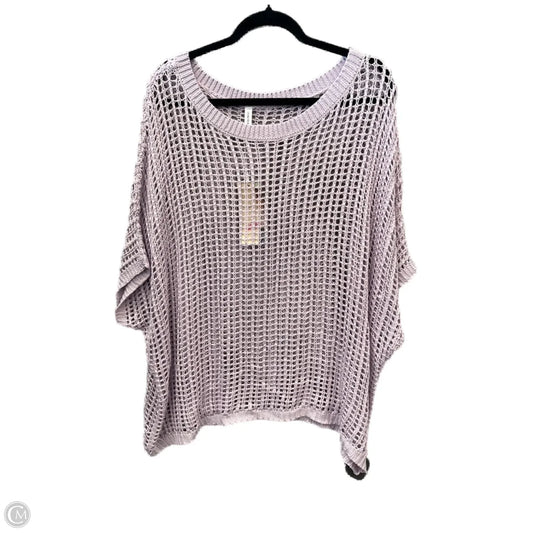 Sweater Short Sleeve By Clothes Mentor In Purple, Size: 2x