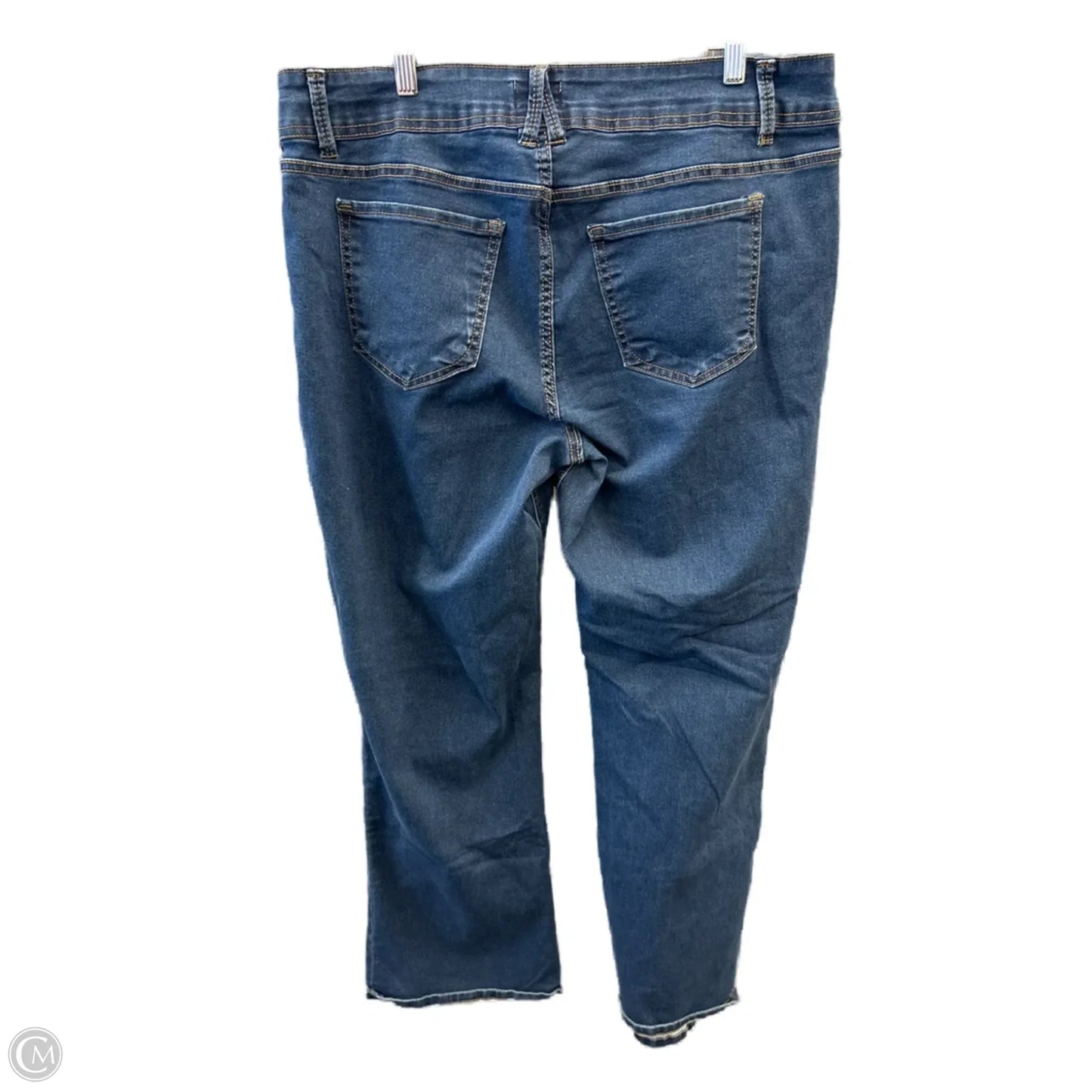 Jeans Boot Cut By Angels In Blue Denim, Size: 16